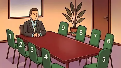Какое место на совещании у начальника вы выберете: тест на личность