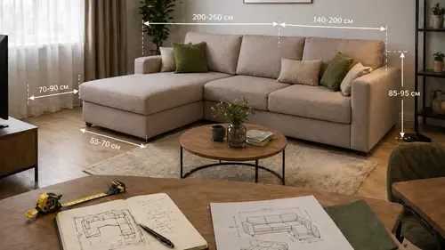 Обираємо диван кутовий під розміри кімнати без помилок