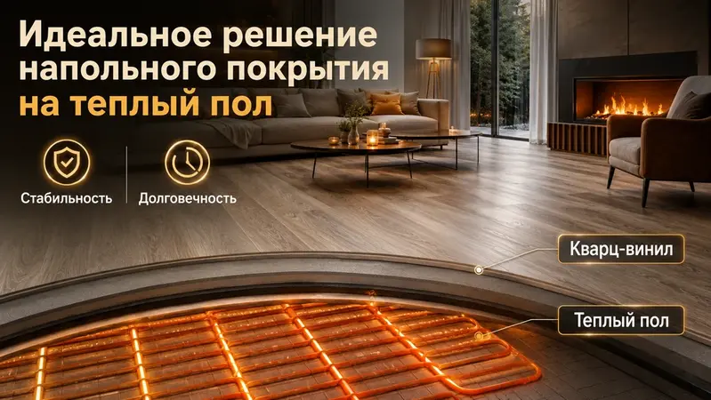 Идеальное решение напольного покрытия на теплый пол