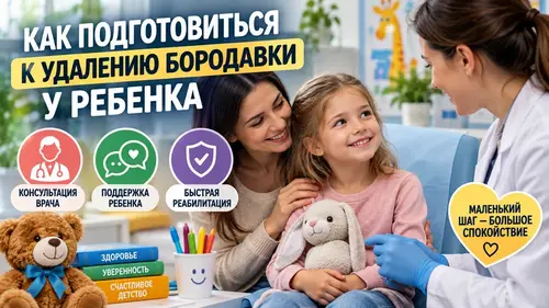 Как подготовиться к удалению бородавки у ребенка