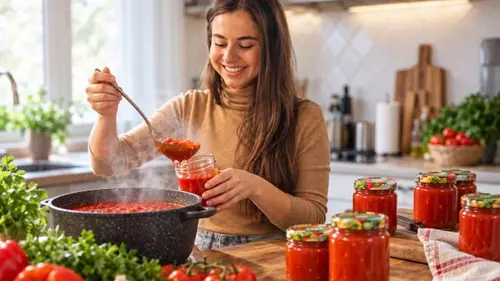 «Сладкий чили» на зиму: как приготовить 2 литра яркого соуса к мясу, картофелю и закускам